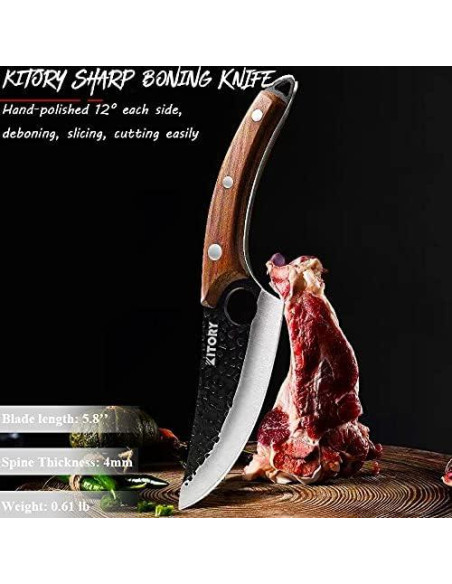 Cuchillo de Deshuesar Kitory 15.24 cm Acero Alto Carbono