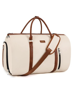 Bolsa Duffle de Prenda TIBES 2 en 1 - 53x28x31 cm - Blanco Roto