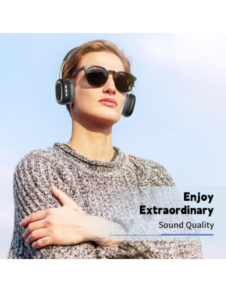 Auriculares Inalámbricos AMAFACE B35, Bluetooth 5.3, 10H, Negro