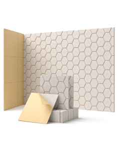 Paneles Acústicos Soundsbay Autoadhesivos 12 Piezas 30.48x30.48cm