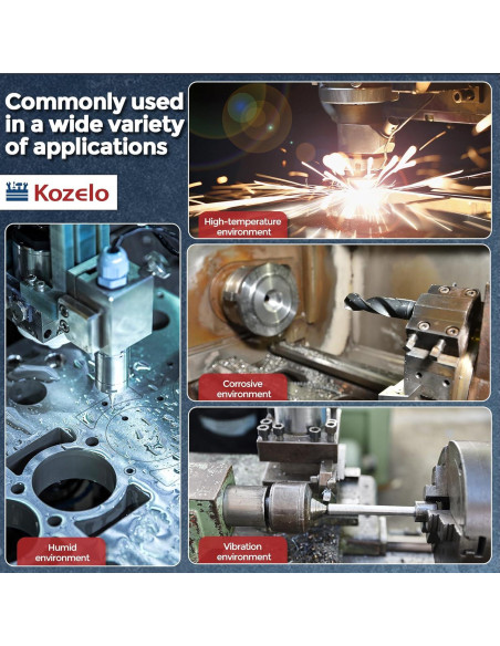 60 Tornillos Hexagonales M1.4-0.3 x 2mm Kozelo Acero Inoxidable