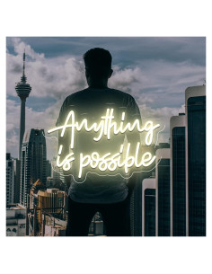 Luz de Neón Motivacional Brochao 40x25.9 cm - Todo es Posible