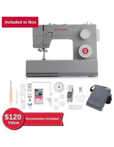 Máquina de Coser SINGER Heavy Duty 4452 con 110 Puntadas