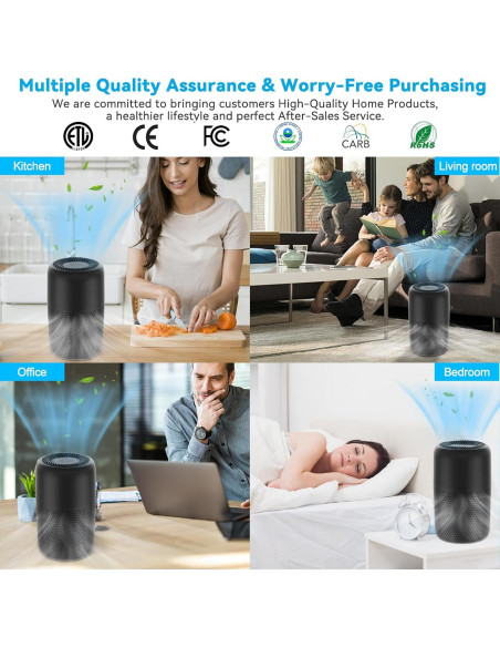 Purificador de Aire KJ50 H13 HEPA Silencioso 20dB para Dormitorio Purificador de Aire KJ50 H13 HEPA Silencioso 20dB para Dormitorio
