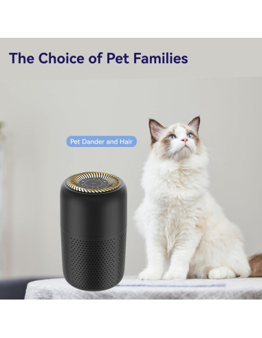 Purificador de Aire KJ50 H13 HEPA Silencioso 20dB para Dormitorio