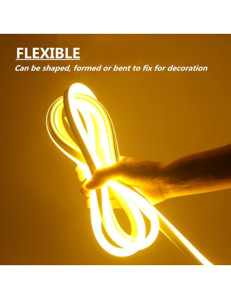 Tira de Luz LED Neón RGB SYMHMT 5m Regulable IP67 Control Remoto