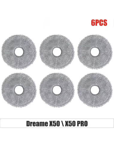Kit de Reemplazo Aspiradora Dreame X50 Pro - 2 Cepillos, 4 Filtros