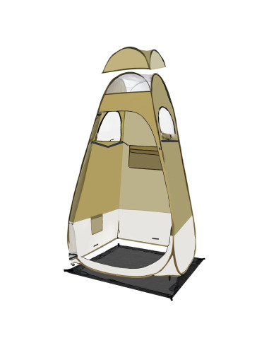 Tienda de Ducha Plegable LACAJ 120x120x207 cm Verde Militar