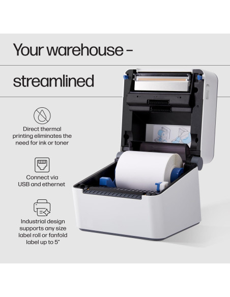 Impresora de Etiquetas Térmicas HP Grado Industrial 203 DPI