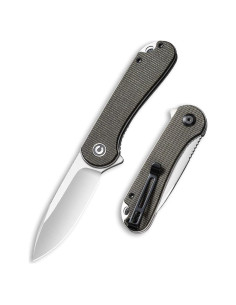 Cuchillo de Bolsillo CIVIVI C907T Verde Oscuro Plegable D2