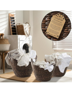 Conjunto de 3 Cestas de Almacenamiento Casafield - Espresso 2