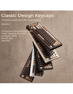 XVX Brillantes Keycaps 133 Teclas PBT Marrón Café Compatible 2