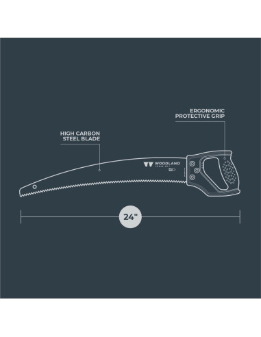 Sierra de Poda Woodland 18" Mango en D Ergonómico