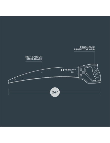 Sierra de Poda Woodland 18" Mango en D Ergonómico