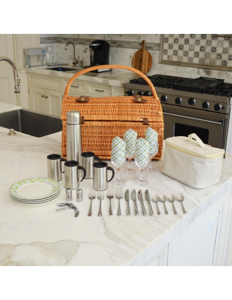 Cesta de Picnic de Mimbre Picnic at Ascot para 4 Personas