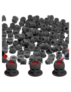 Tazas de Tinta para Tatuajes OZER 200pcs Silicona Calavera
