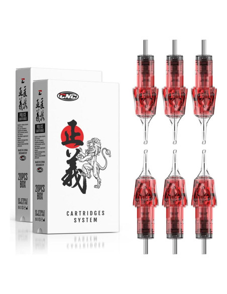 Cartuchos de Agujas de Tatuaje CNC 40pcs Mixtas 3RL 5RL 7RL 9RL