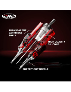 Cartuchos de Agujas de Tatuaje CNC 40pcs Mixtas 3RL 5RL 7RL 9RL 2