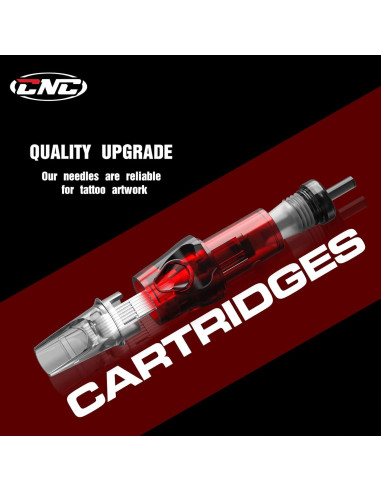 Cartuchos de Agujas de Tatuaje CNC 40pcs Mixtas 3RL 5RL 7RL 9RL