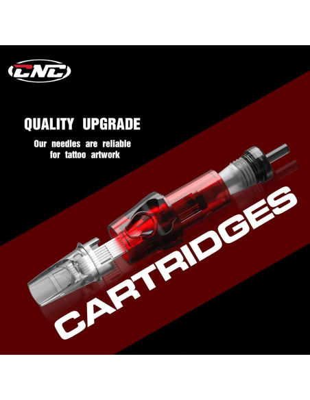 Cartuchos de Agujas de Tatuaje CNC 40pcs Mixtas 3RL 5RL 7RL 9RL