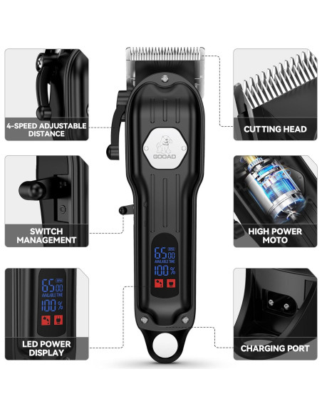 Cortadora de Pelo para Perros Gooad Recargable y Silenciosa