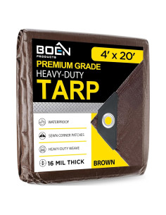 Lona Impermeable Boen 1.22 m x 6.1 m Extra Gruesa 0.4 cm