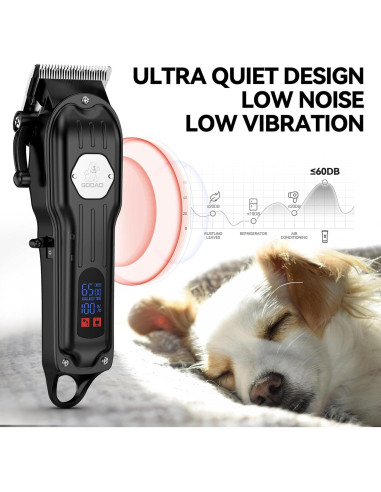 Cortadora de Pelo para Perros Gooad Recargable y Silenciosa