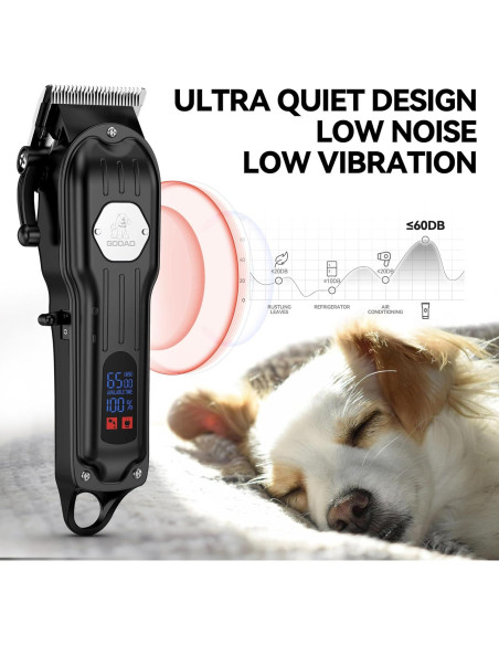 Cortadora de Pelo para Perros Gooad Recargable y Silenciosa