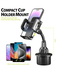 Soporte de Taza para Teléfono Bracketron TekGrip 360 Ajustable 2