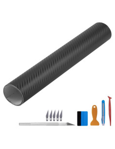 Vinilo de Fibra de Carbono 3D LZLRUN 30.48x304.8cm con Herramientas