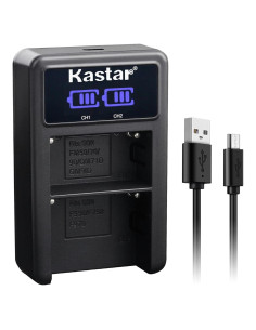 Cargador Dual Kastar LED2 USB para Baterías NP-F570