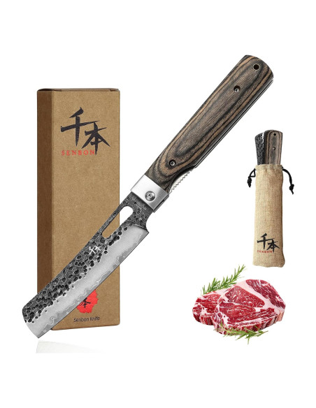 Cuchillo de Chef Plegable SENBON Acero Inoxidable 12.2 cm