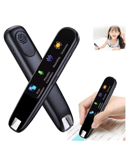 Pluma Traductora Amigopen 112 Idiomas WiFi Offline Negro