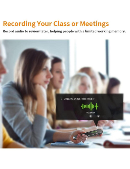 Pluma Traductora Amigopen 112 Idiomas WiFi Offline Negro