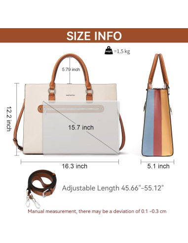 Maletín de Cuero BOSTANTEN para Portátil 15.6" Mujeres