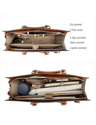Maletín de Cuero BOSTANTEN para Portátil 15.6" Mujeres