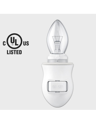 Módulo de Luz Nocturna Enchufable JNXQWE con Interruptor E12