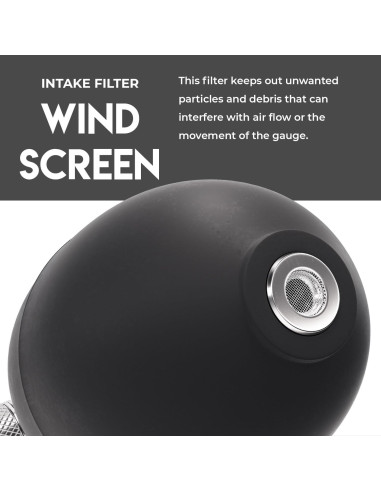 Manómetro Aneroid MDF Instruments Gran Tamaño Adulto Negro