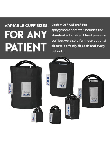 Manómetro Aneroid MDF Instruments Gran Tamaño Adulto Negro