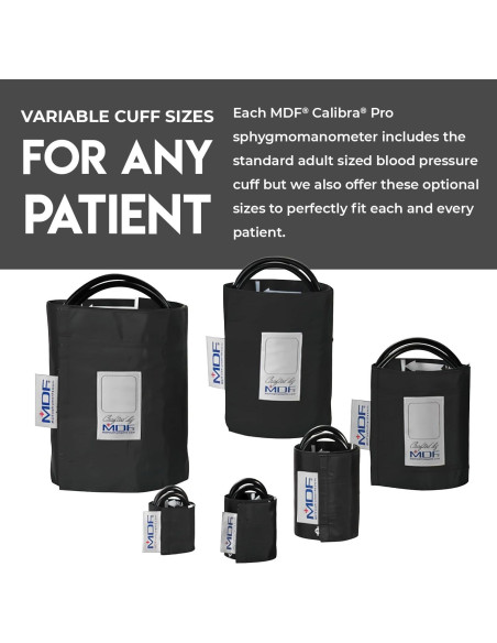 Manómetro Aneroid MDF Instruments Gran Tamaño Adulto Negro