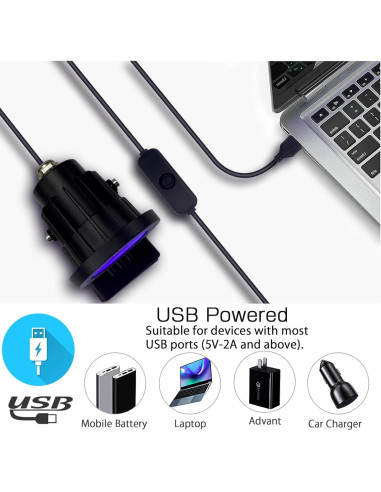 Lámpara UV de Luz Negra 13W INKECI IP65 para Fiestas