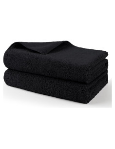 Toallas de Secado Microfibra HOMEXCEL 79x61cm 2 Piezas Negros