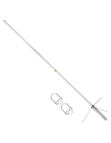 Antena Base Doble Banda UAYESOK UA-1750UV 1.75m 200W Fibra de Vidrio