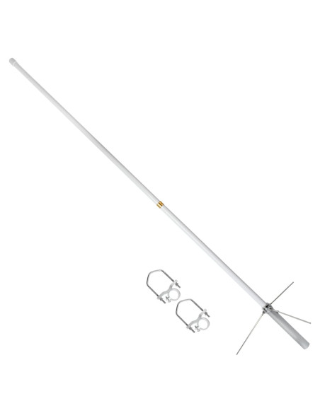 Antena Base Doble Banda UAYESOK UA-1750UV 1.75m 200W Fibra de Vidrio