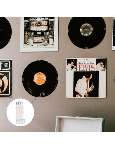 Soporte de Pared para Discos de Vinilo Pumwoy 18 PCS Acrílico