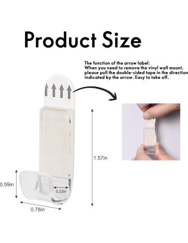 Soporte de Pared para Discos de Vinilo Pumwoy 18 PCS Acrílico