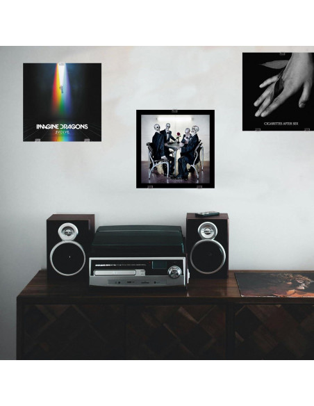 Soporte de Pared para Discos de Vinilo Pumwoy 18 PCS Acrílico