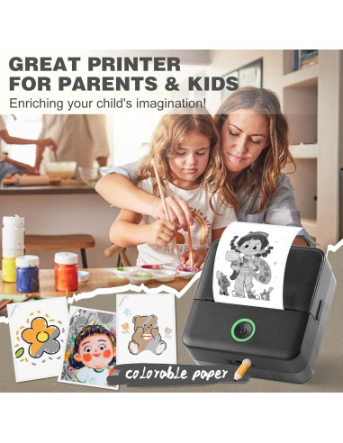 Impresora Portátil Cudinham Mini MP, Etiquetas Térmicas Sin Tinta
