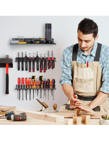 Organizador de Herramientas de Metal AHOWPD - 4 Estantes Montados