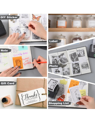 Impresora Portátil Cudinham Mini MP, Etiquetas Térmicas Sin Tinta